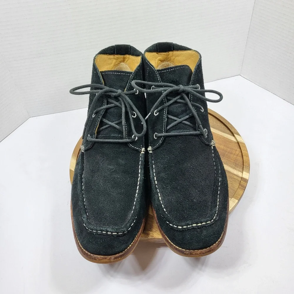 UGG Men's Leighton Chukka Boots 1000715 Black Suede Leather Lined Size 13‎ US